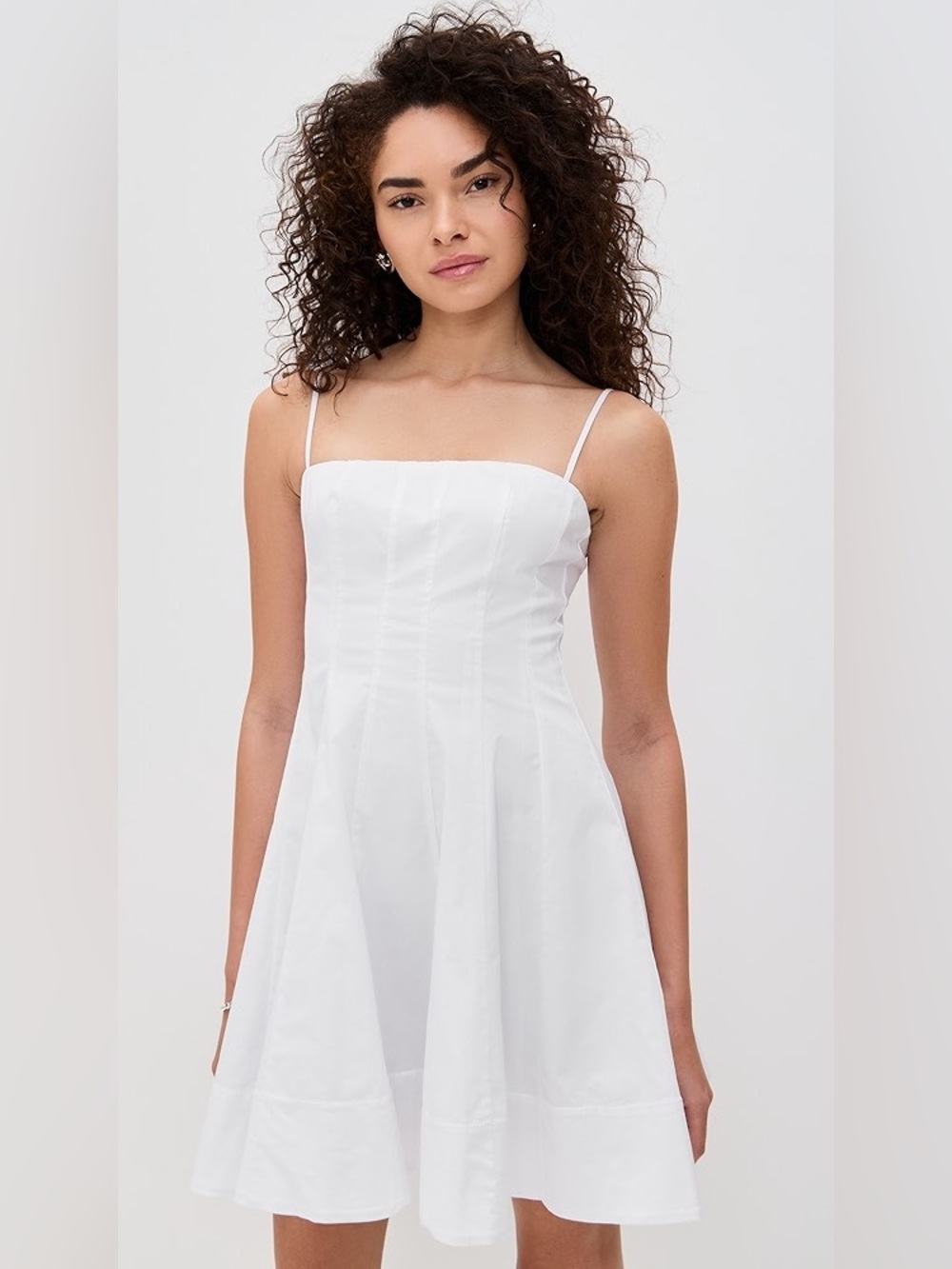 Staud white Wylie cotton mini dress